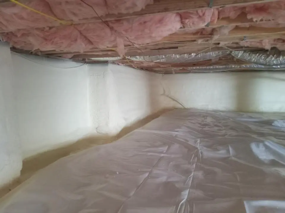Crawl space encapsulation with closed-cell spray foam for Attic Insulation in Abilene