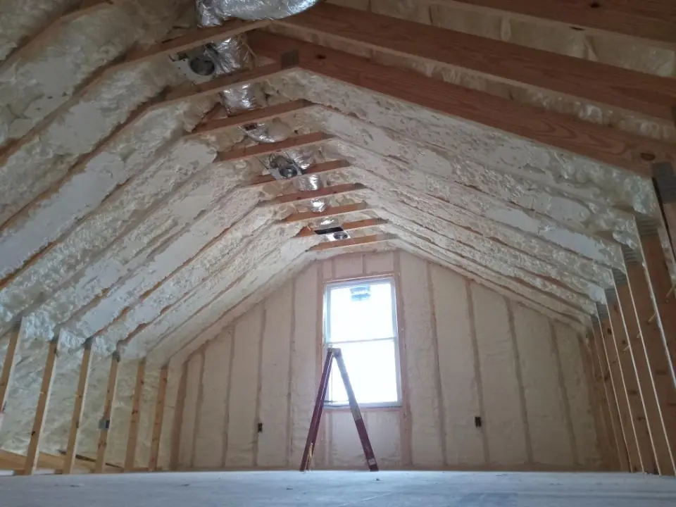 Spray foam roofing application for Crawl Space Insulation project in Abilene